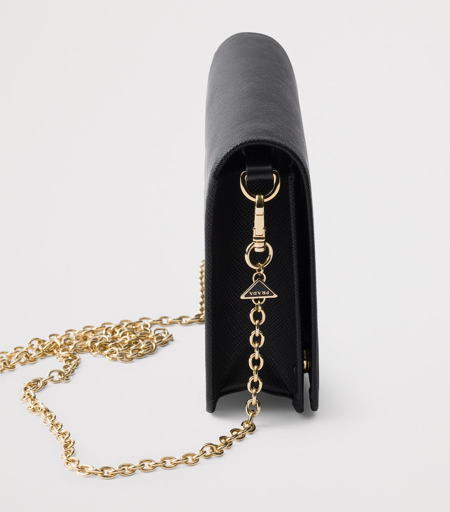 Black Mini Saffiano Leather Bag