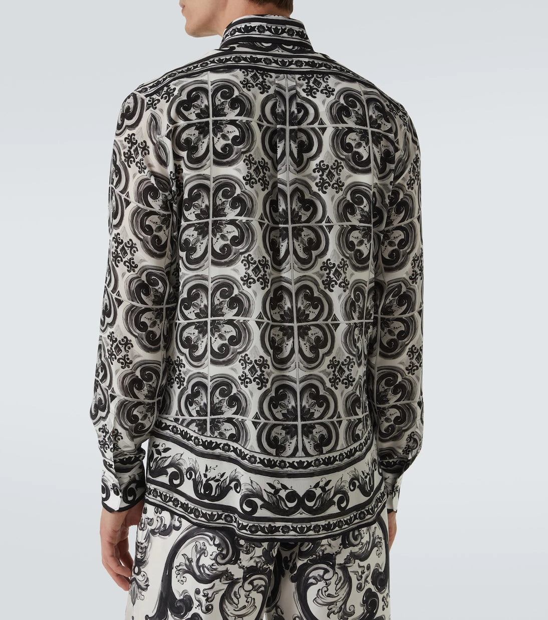 Dolce&Gabbana - Martini Majolica silk twill shirt