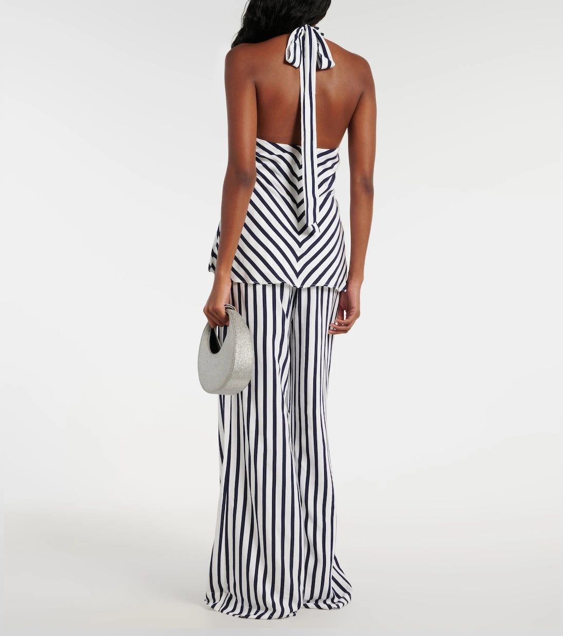 Staud - Dawn striped halterneck top
