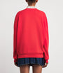 Red Cotton Paris Graphic Sweatshirt