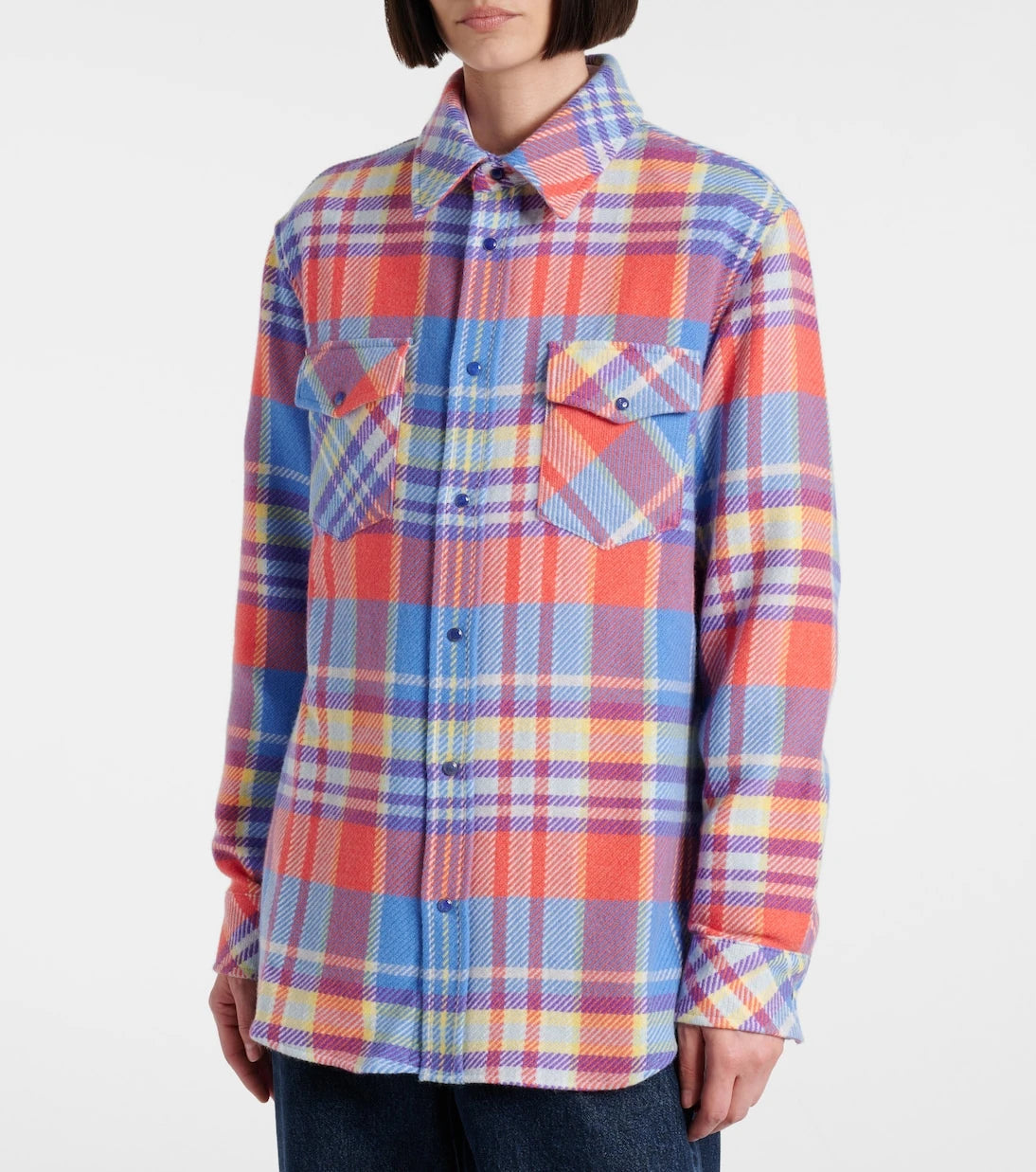 God's True Cashmere - Creator plaid cashmere shirt