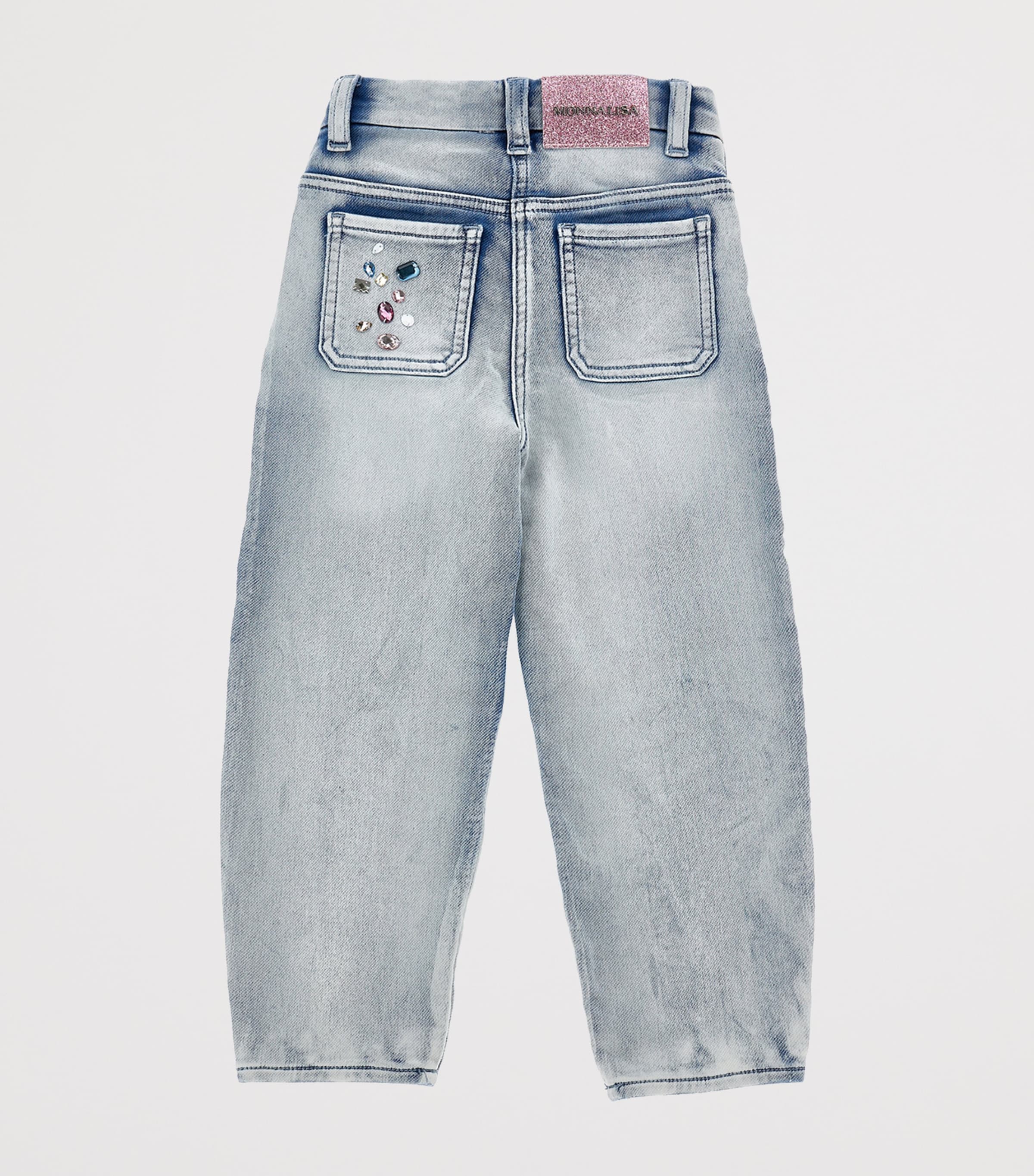Jewel Stone-Detail Jeans (2-12 Years)