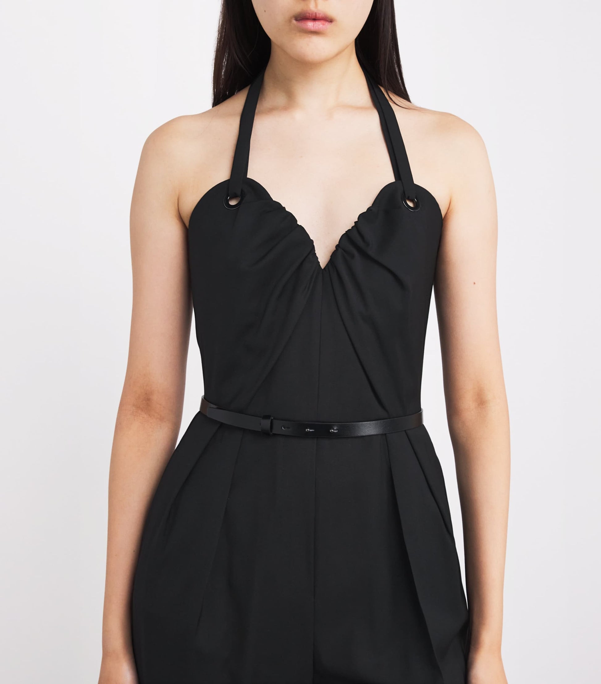Max Mara Black Virgin Wool Jumpsuit