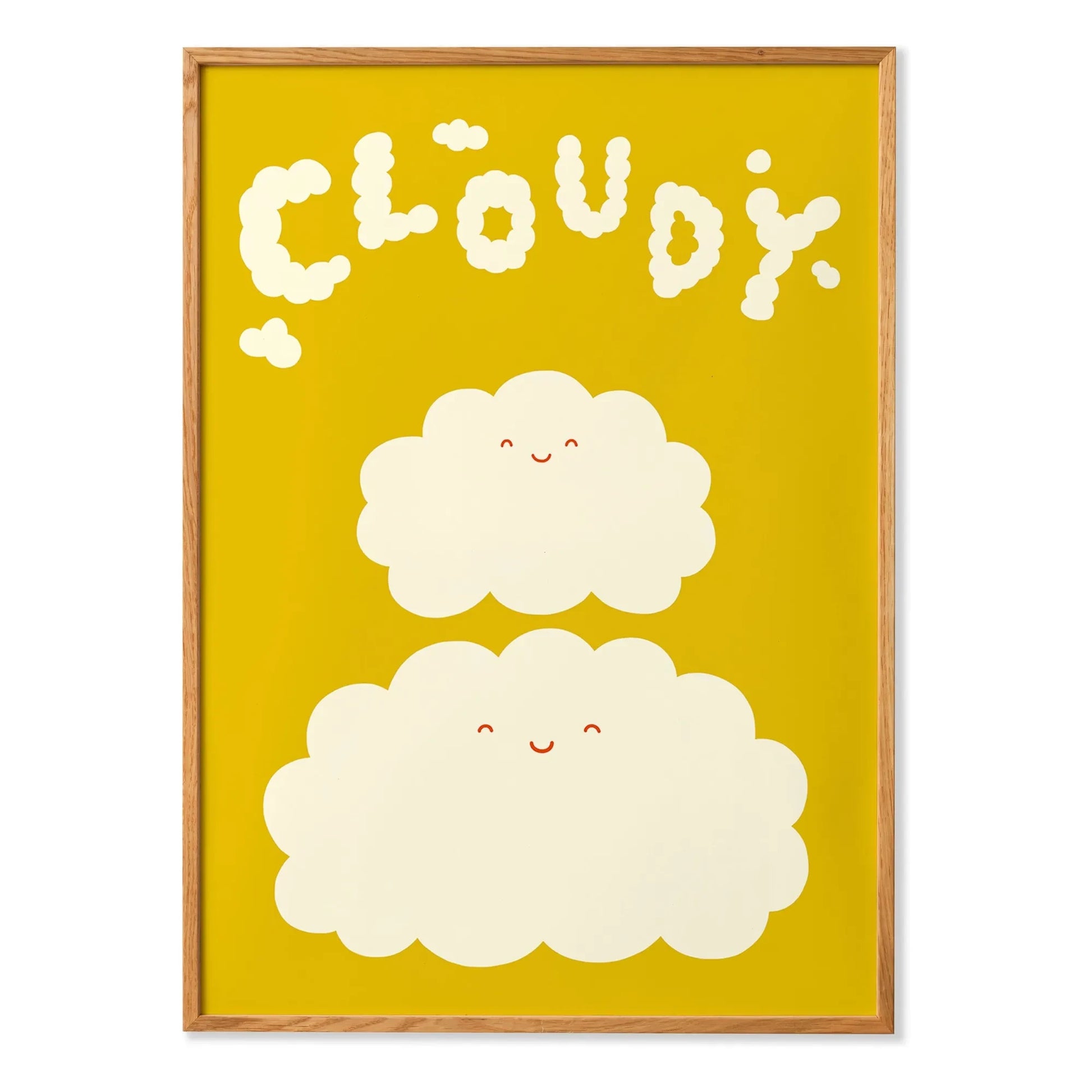 Mado - Cloudy poster | Yellow