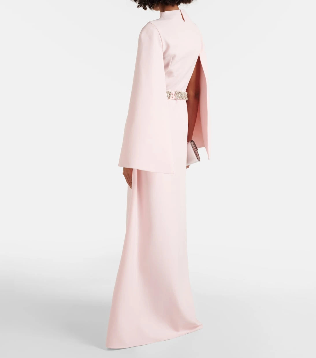 Safiyaa - Harper embellished caped gown