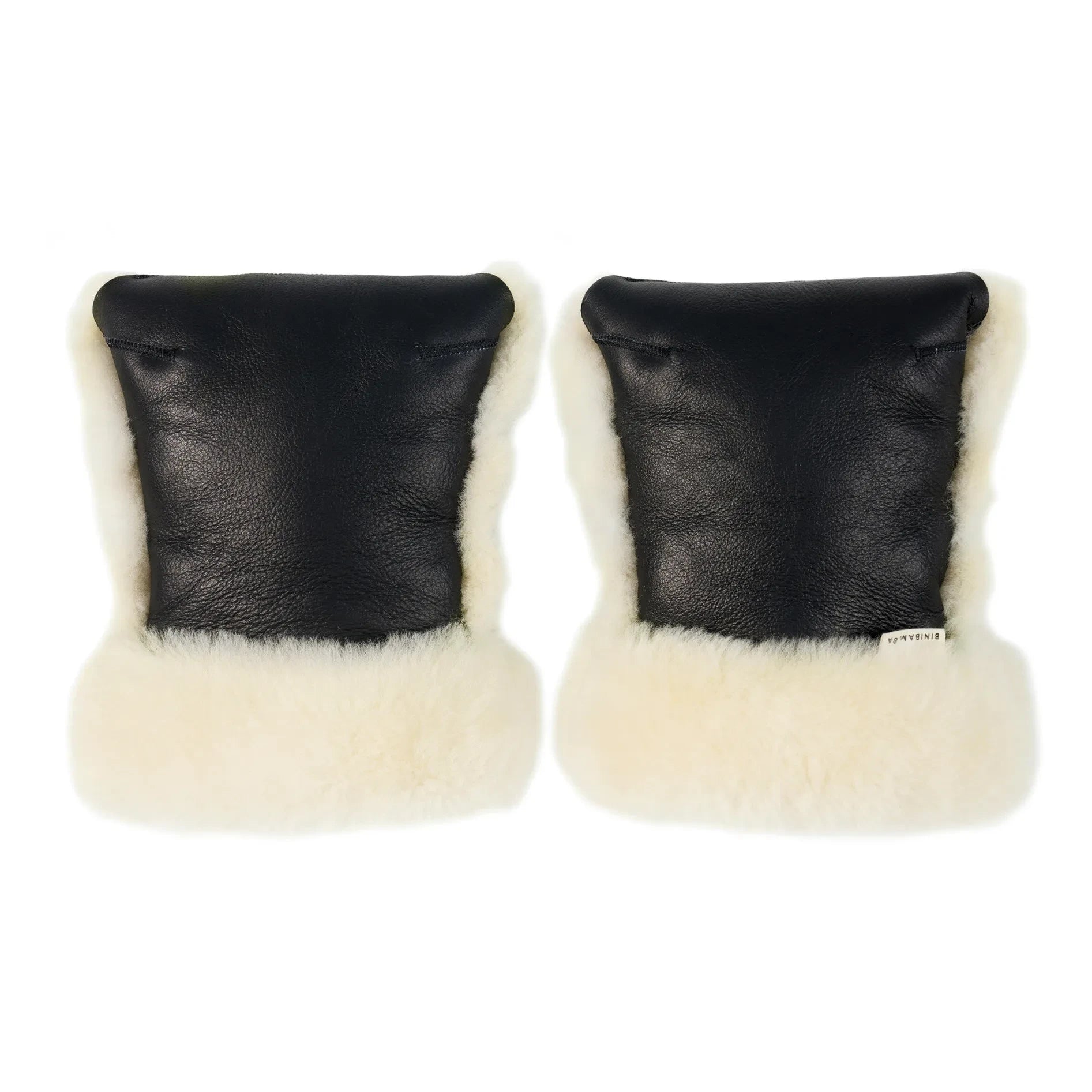 BINIBAMBA - Lambskin stroller mittens | Milk
