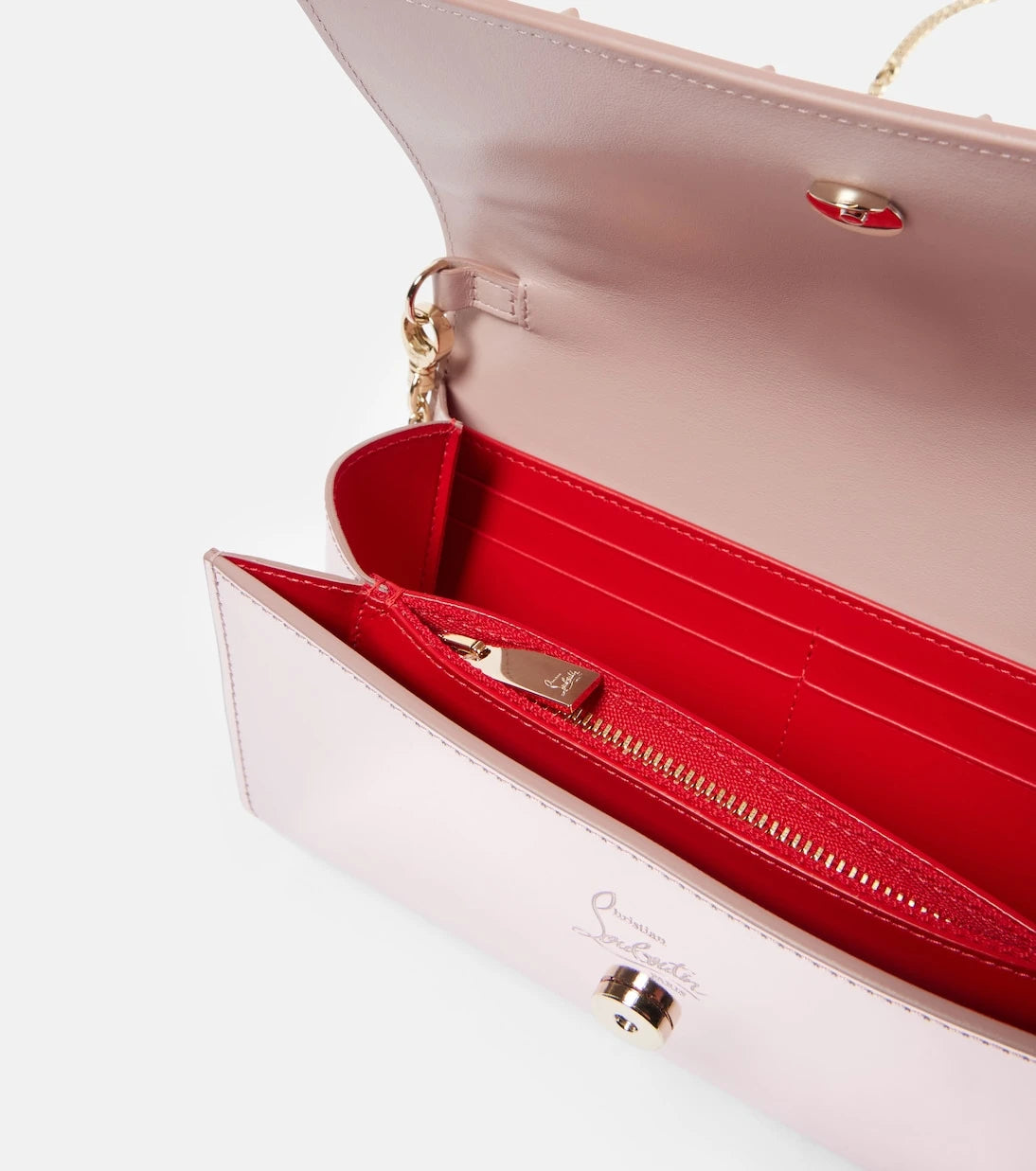 Christian Louboutin - Paloma embellished leather clutch