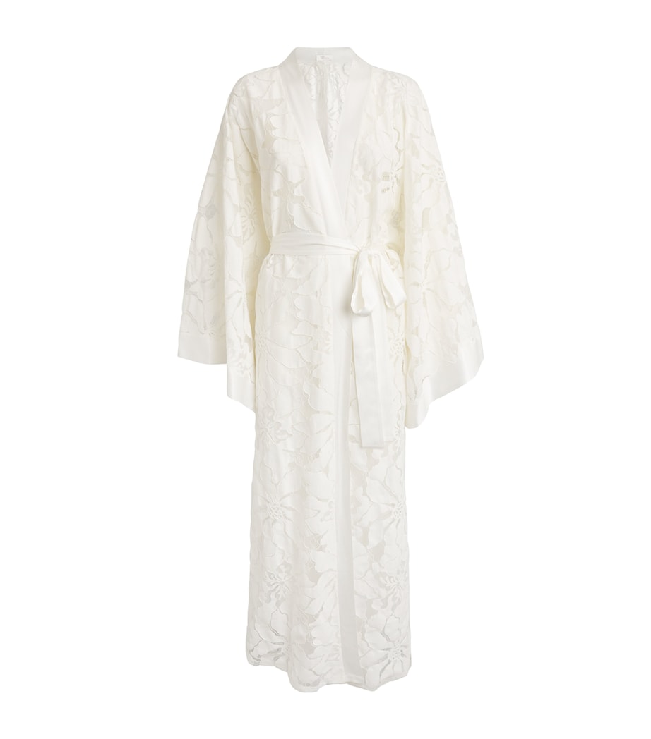 Bocan White Floral Bellis Robe