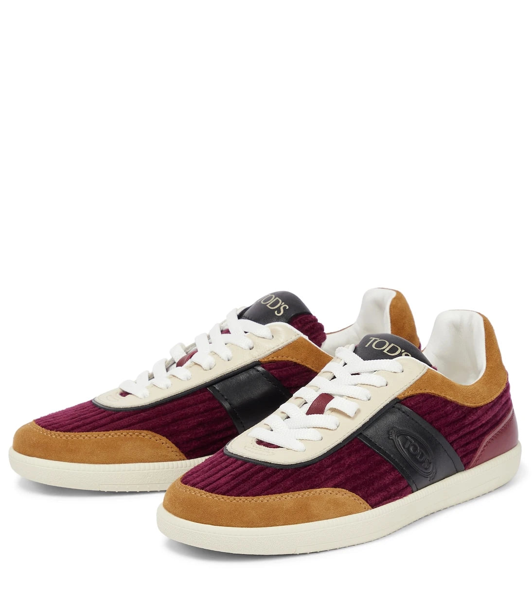 Tod's - Tabs ribbed velvet sneakers