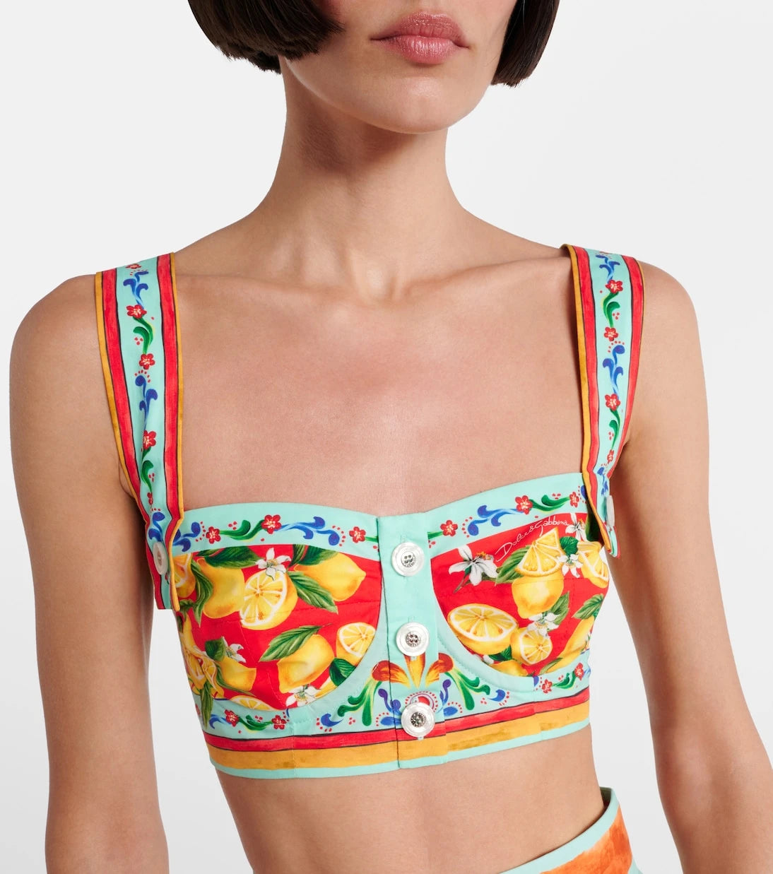 Dolce&Gabbana - Printed bra top