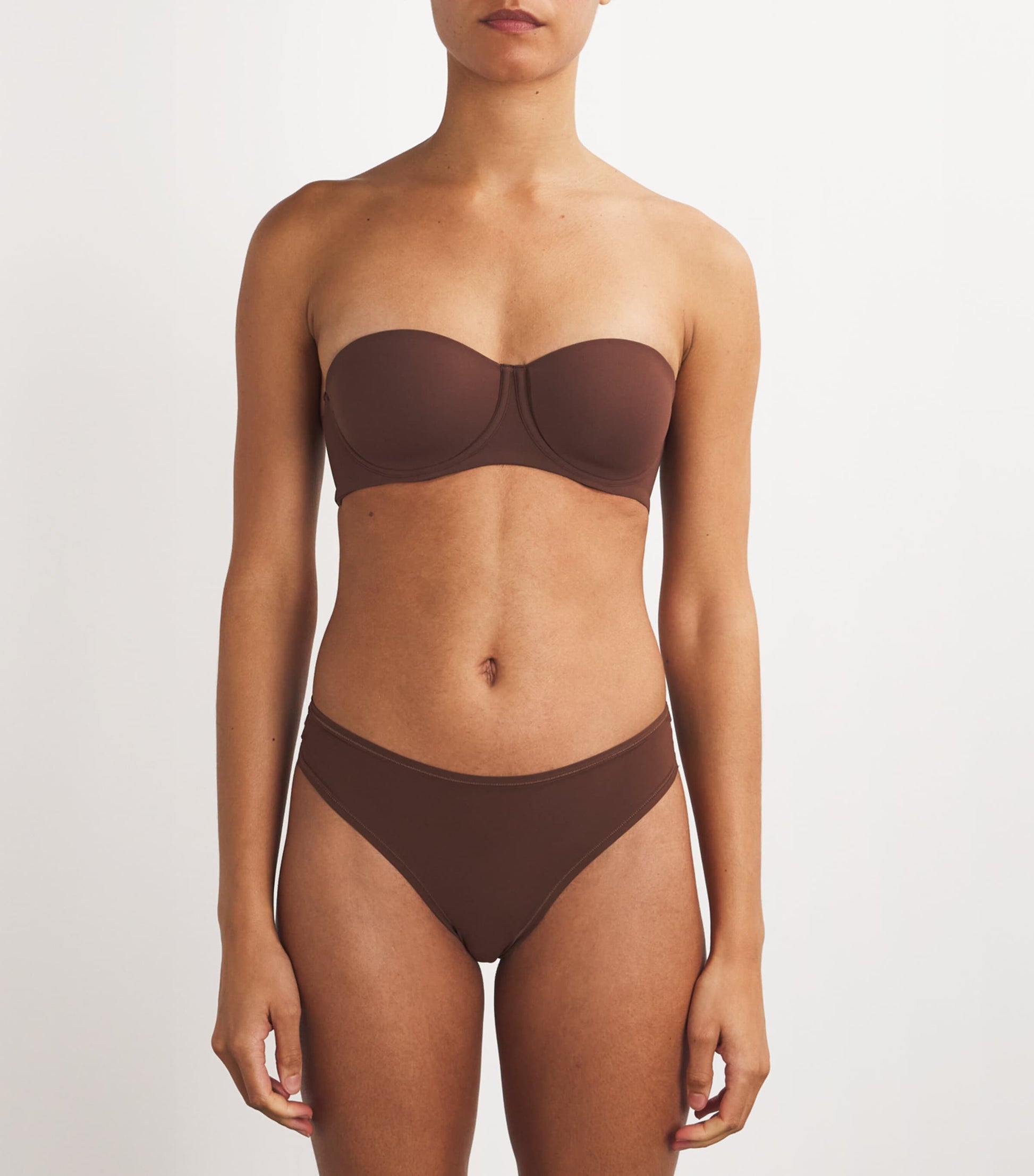 Skims Brown Fits Everybody Strapless Bra