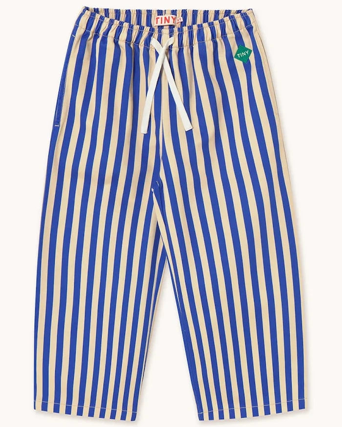 Детски памучен панталон Tinycottons STRIPES WOVEN PANT