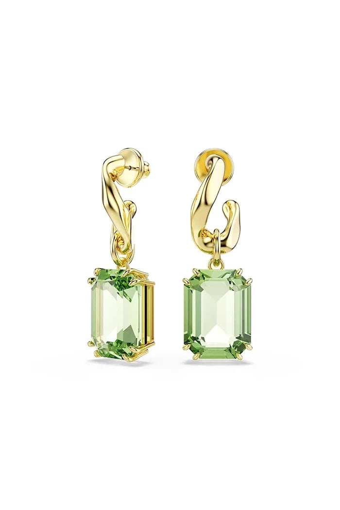 Swarovski kadın altın kaplama kristalli MILLENIA küpe