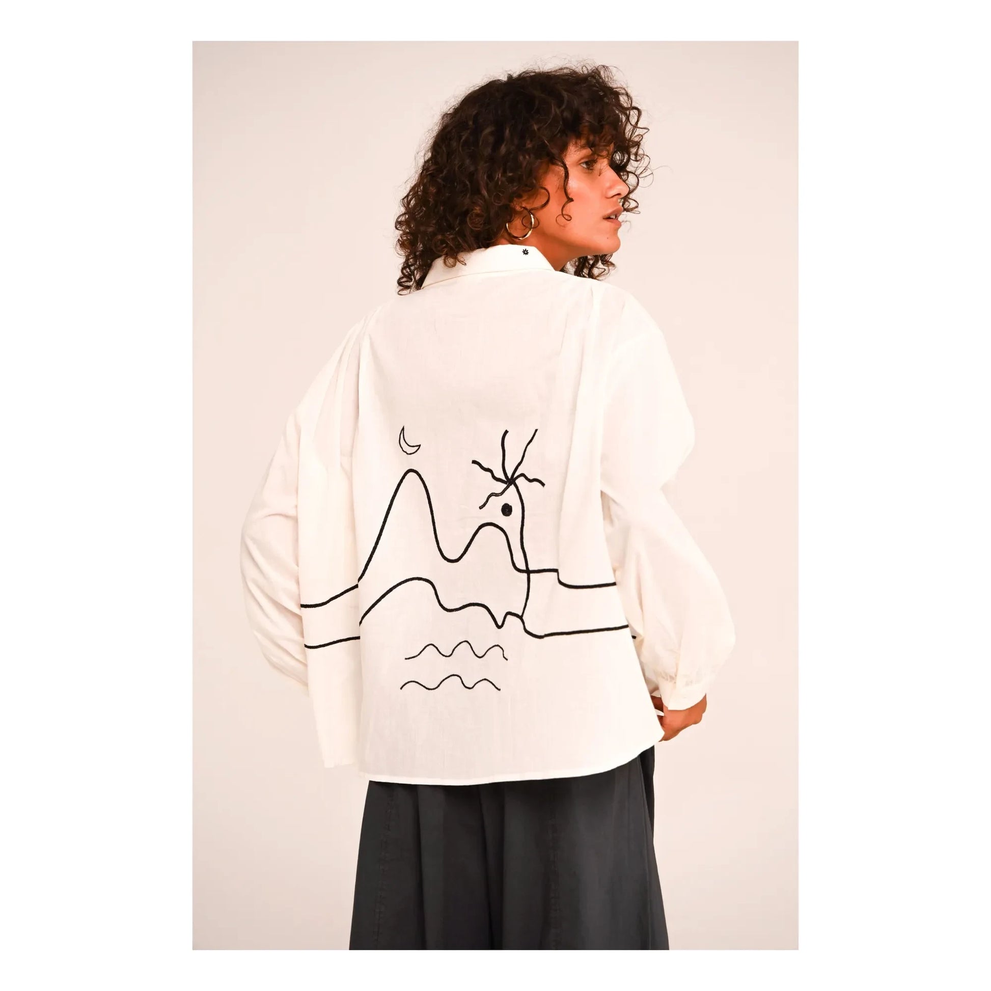 Sacrécoeur - Ali Casa Voile de Coton shirt | Black