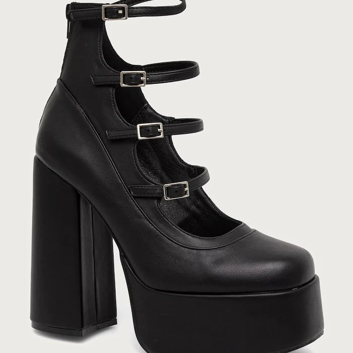 Koi Footwear Gurren Strappy Platform Kalın Topuklu Ayakkabı