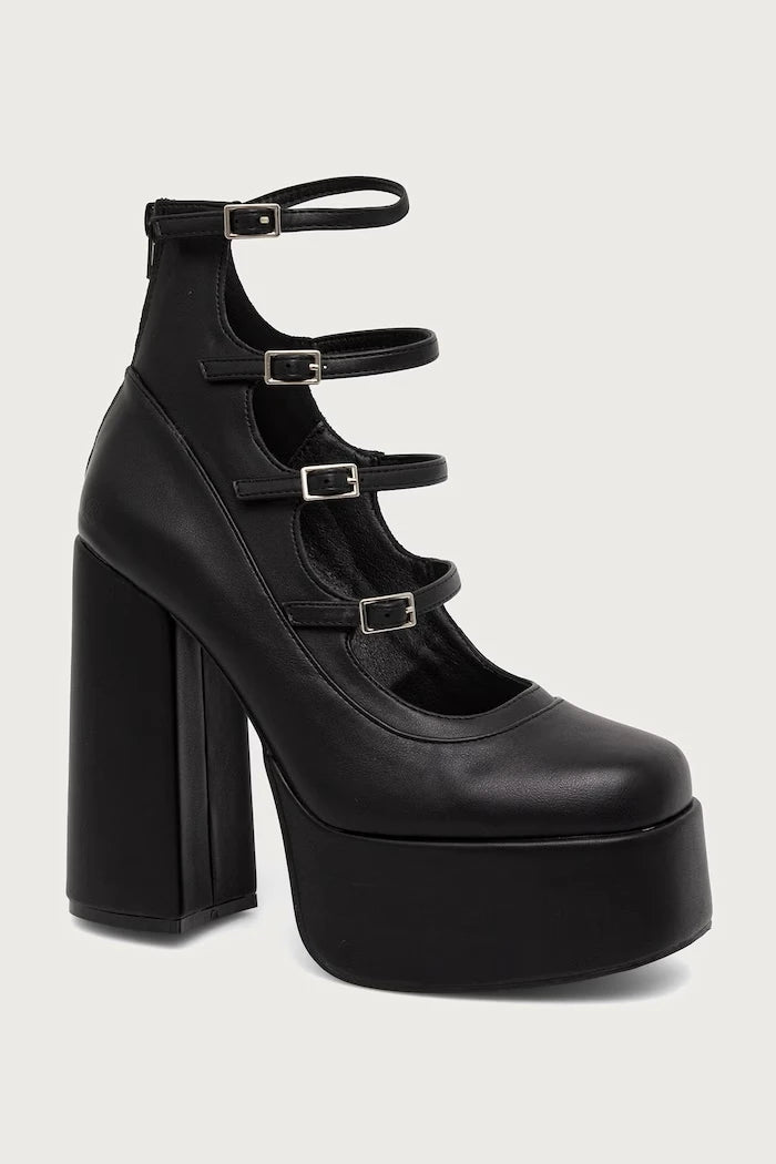 Koi Footwear Gurren Strappy Platform Kalın Topuklu Ayakkabı