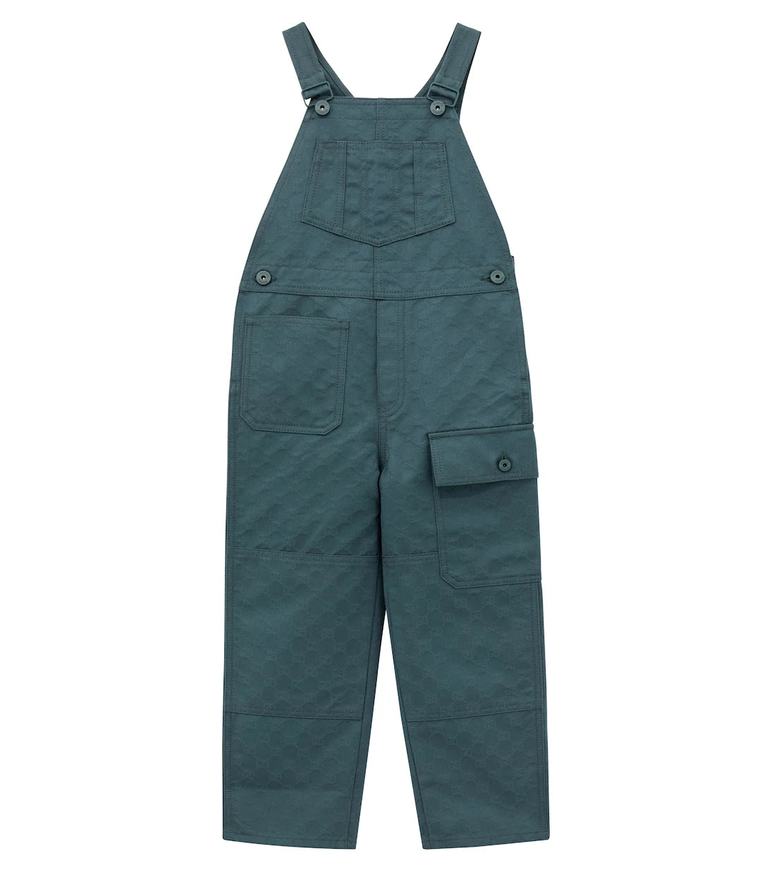 Gucci Kids - أفرول من غبردين القطن بنقشة GG