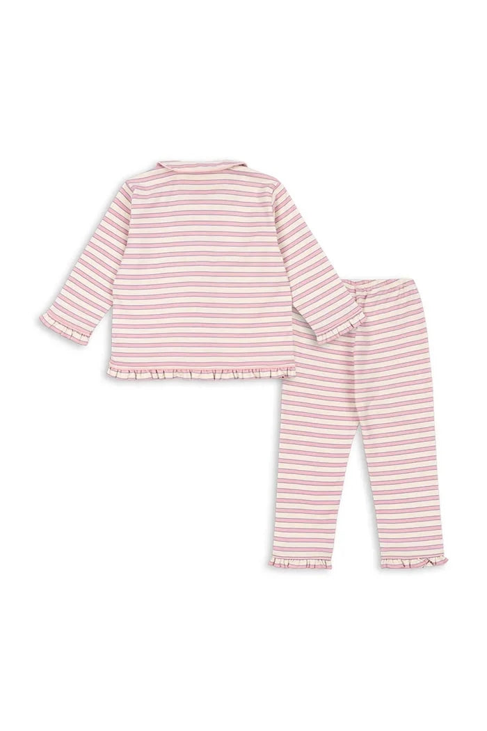 Konges Sløjd PIO FRILL SET GOTS Çocuk Pamuk Pijama Takımı