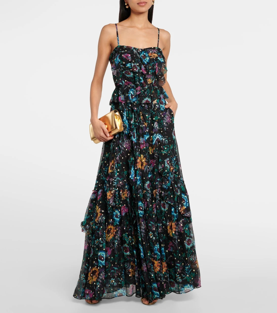 Ulla Johnson - Colette ruffled silk maxi dress