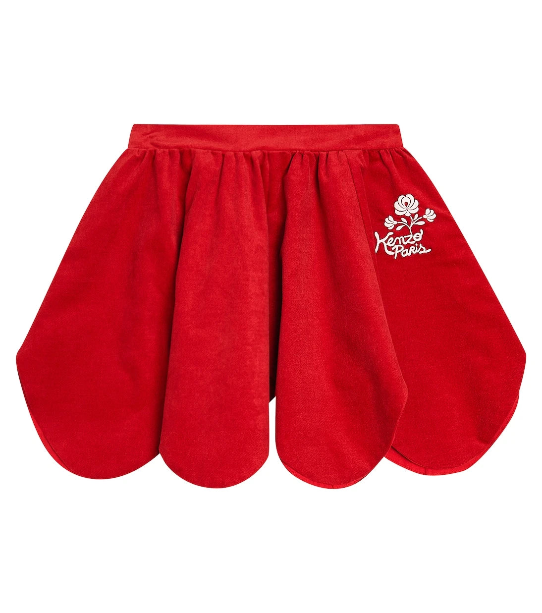 Kenzo Kids - Scalloped cotton skirt