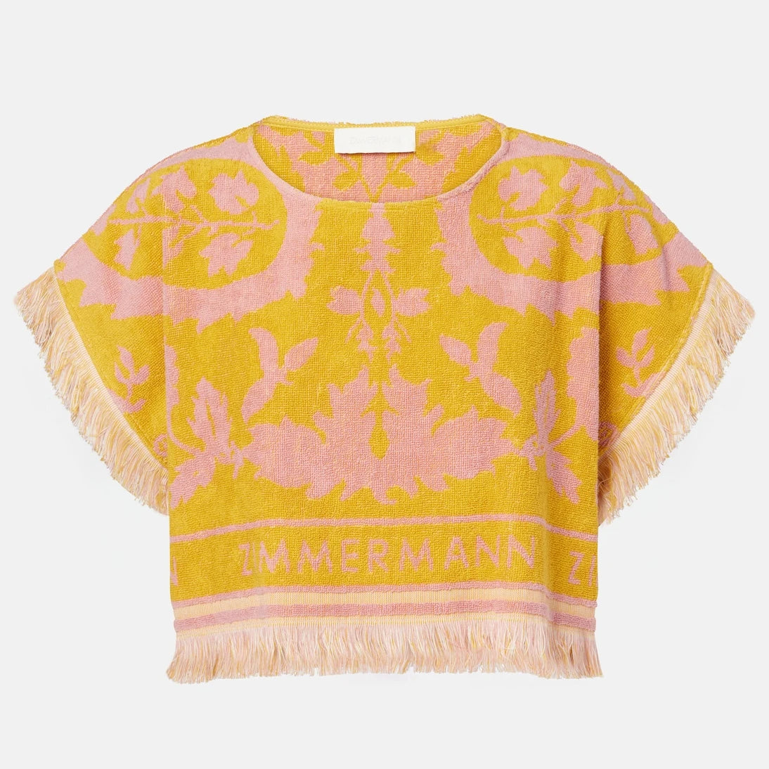 Zimmermann - Wylie fringed cotton terry crop top