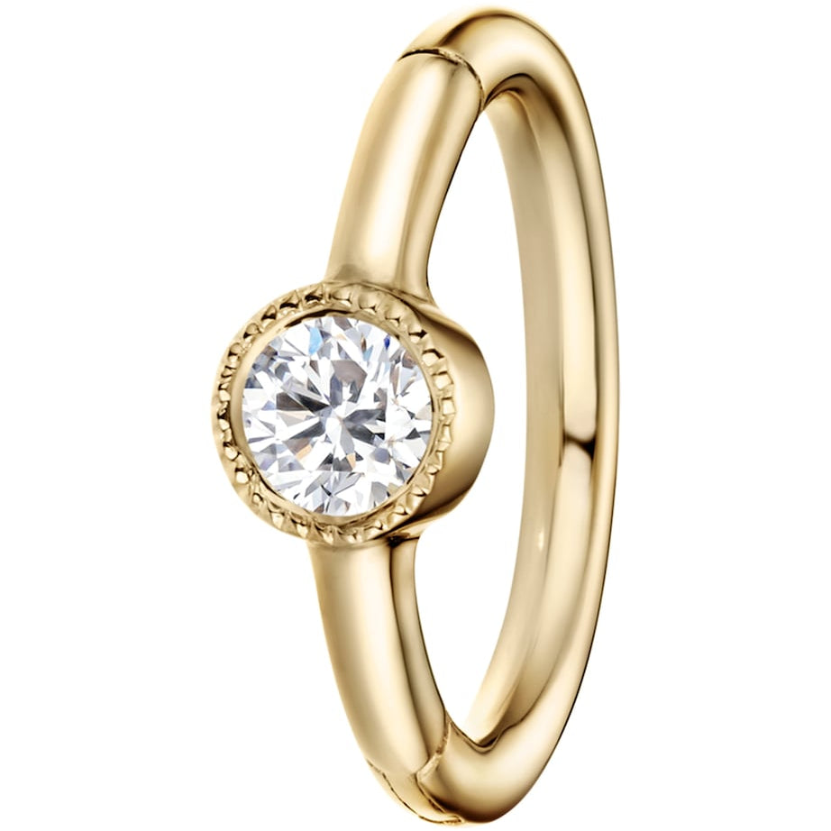 Maria Tash Scalloped Diamond Hoop Earring (6.5mm)