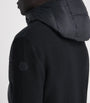 Moncler Black Cotton Down-Front Cardigan
