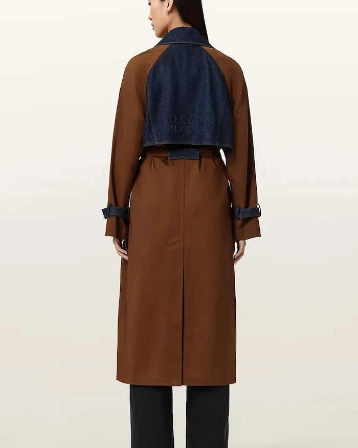 AllSaints pamuklu kadın trençkot DAYLY TRENCH