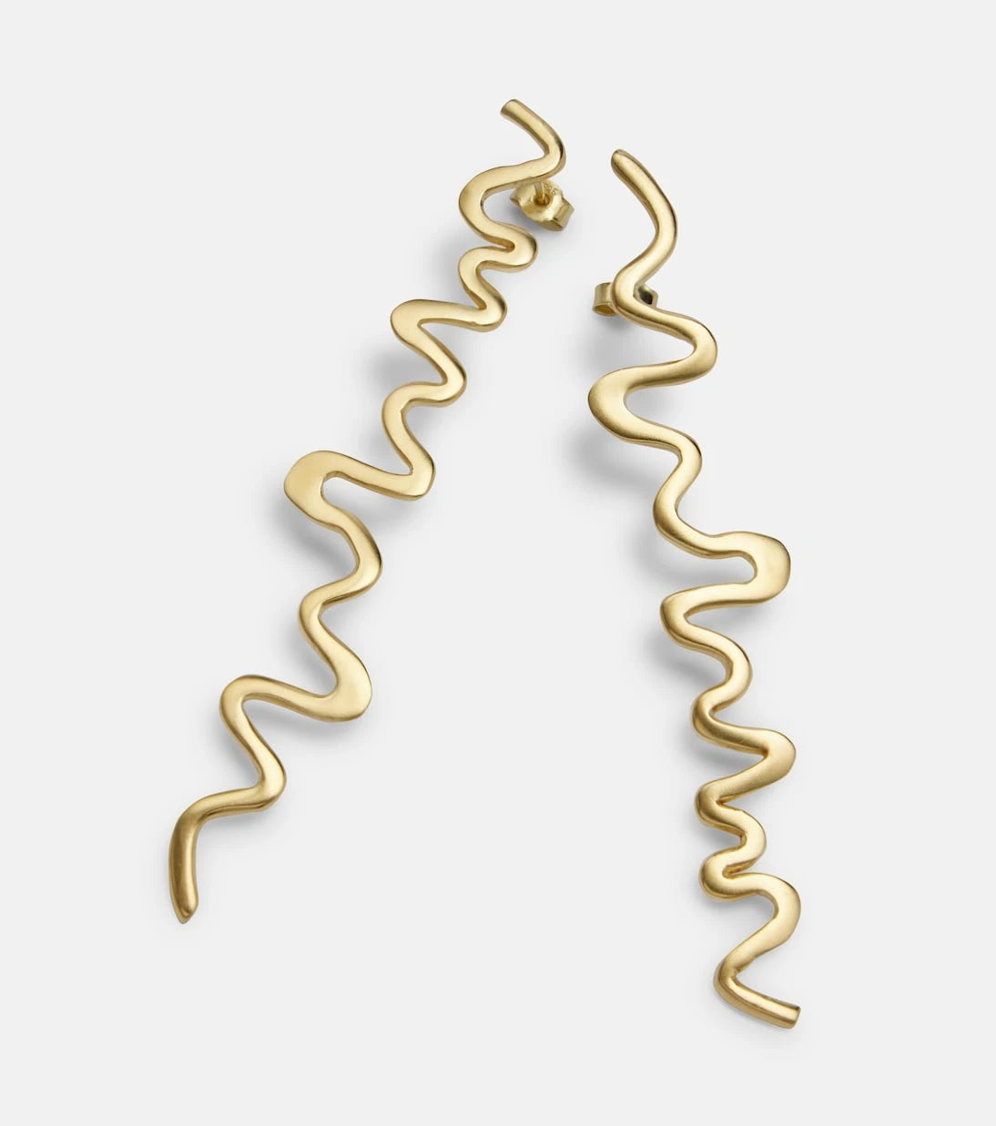 Ysso - Shore 24kt gold-plated drop earrings