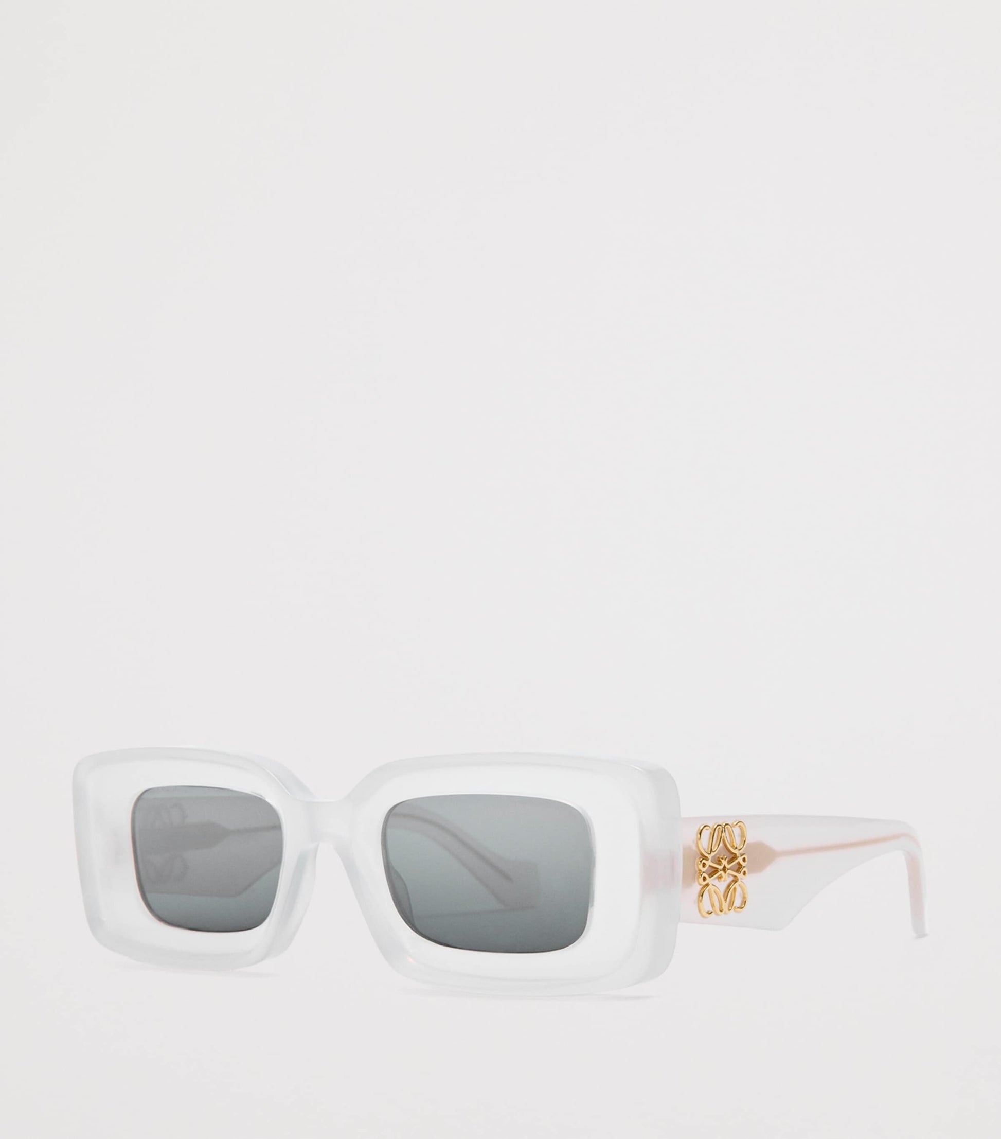 White Rectangular Sunglasses
