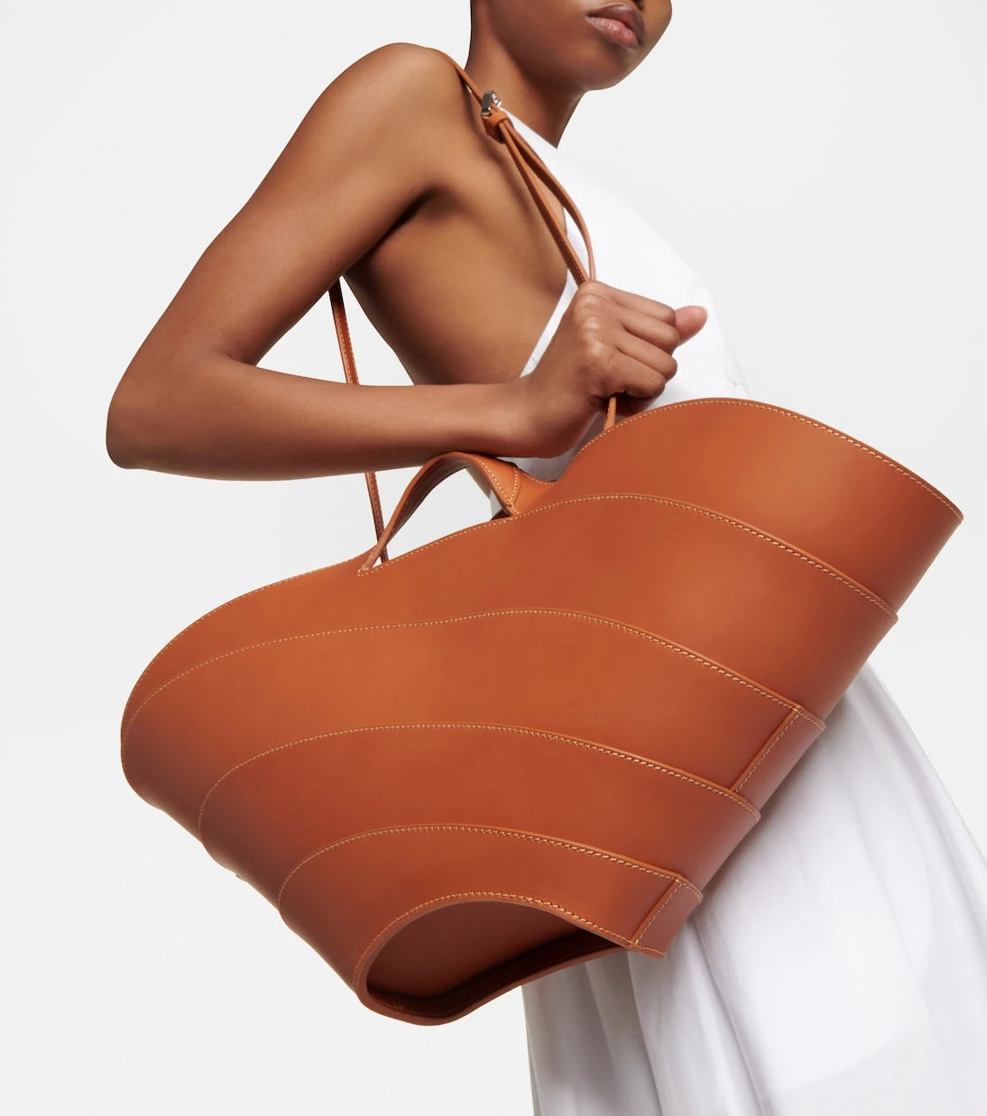 Alaïa - Khaima Medium leather tote bag