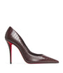 Christian Louboutin Red Miss Z Alligator-Embossed Leather Pumps 100
