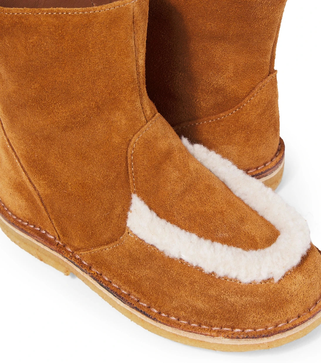 PèPè - Shearling-trimmed suede boots