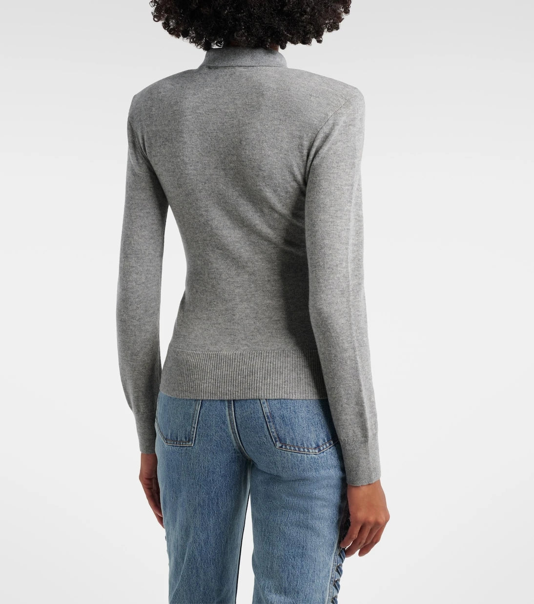 Rotate - Wool and cashmere polo sweater