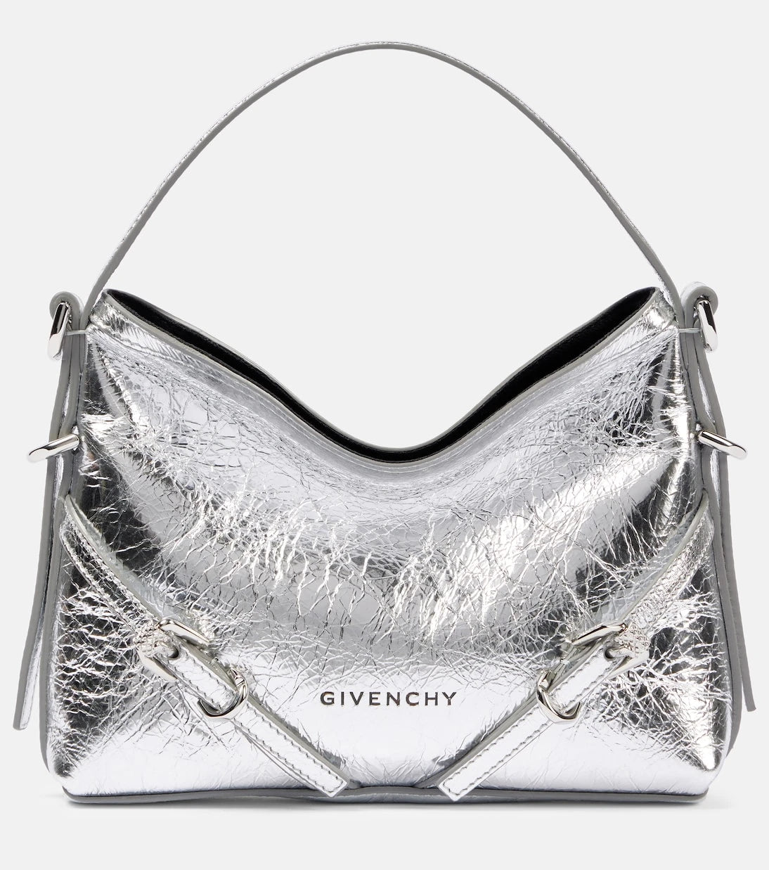 Givenchy - Voyou Nano metallic leather shoulder bag