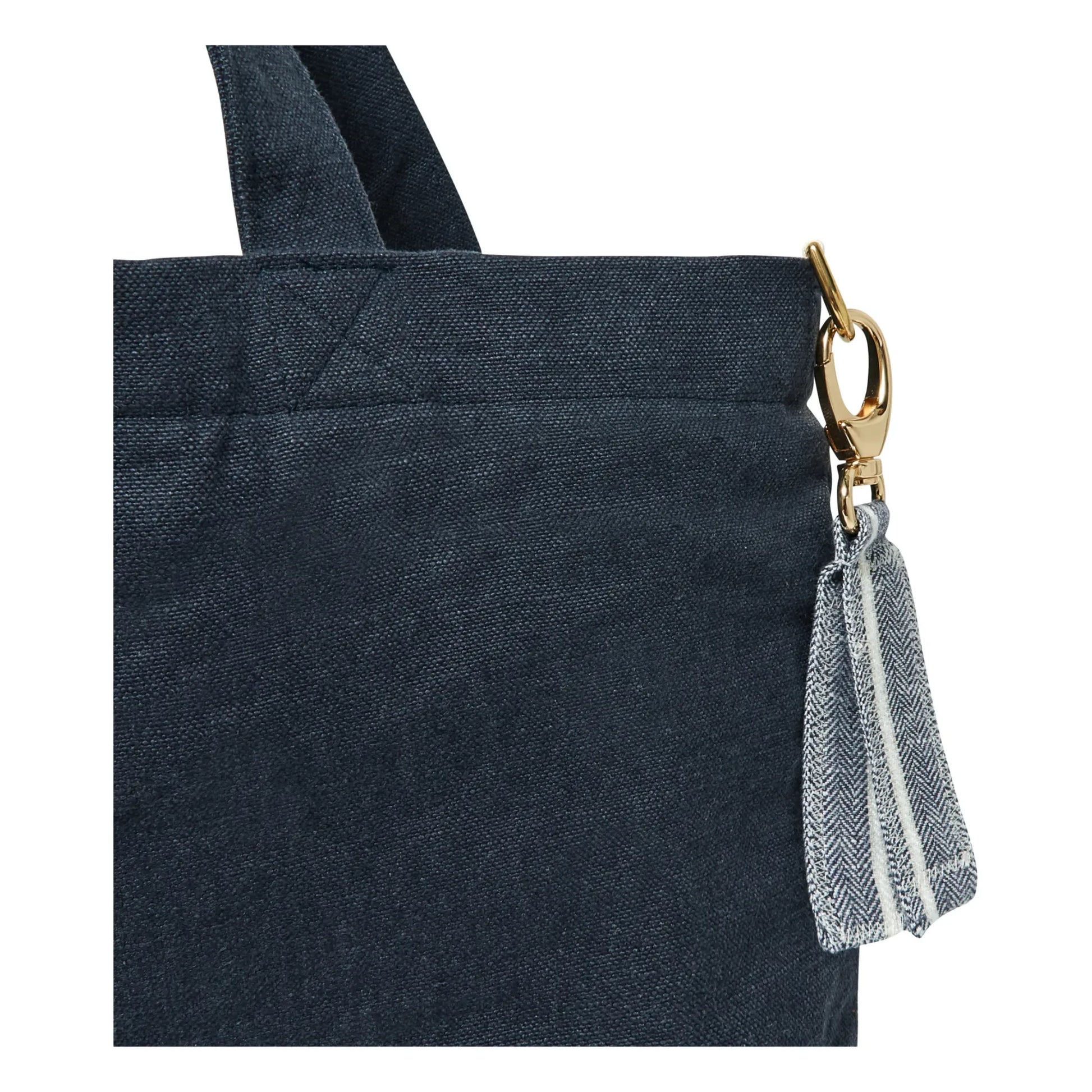 Adorna - Emma Linen tote bag | Navy blue