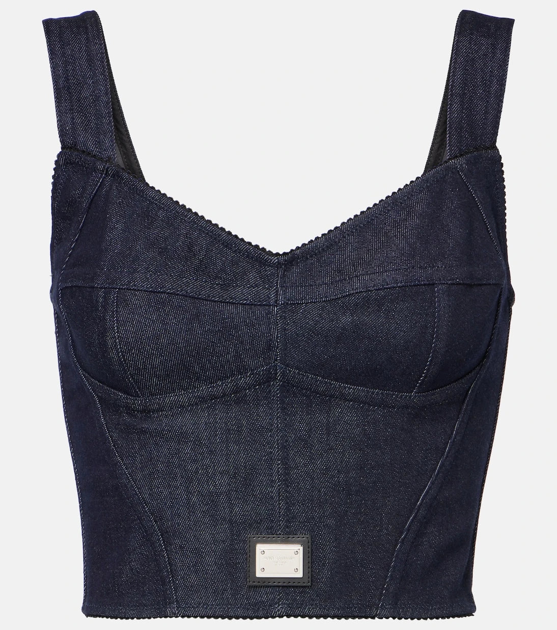Dolce&Gabbana - Denim bustier top