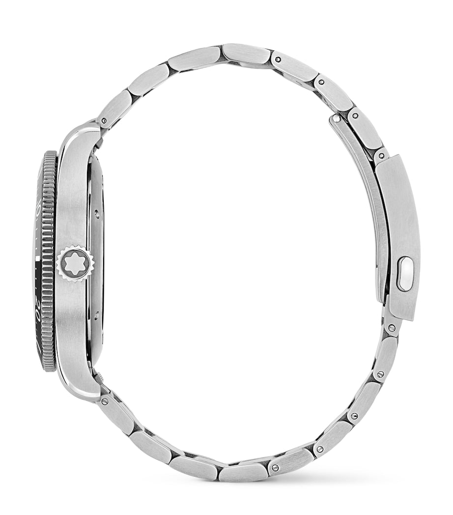 Montblanc Stainless Steel 1858 Iced Sea Automatic Date Watch 41mm