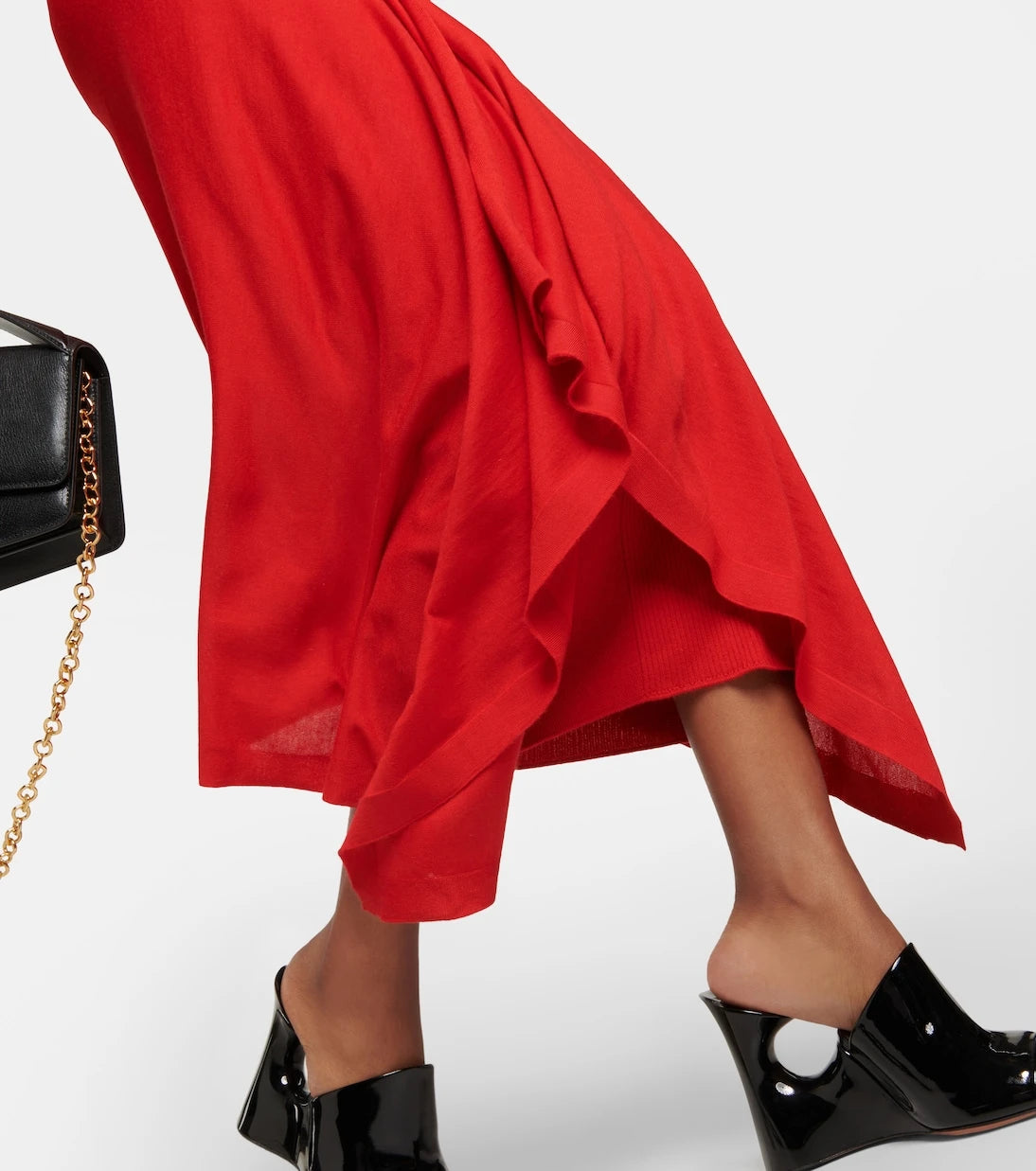 Alaïa - Cashmere and silk midi dress