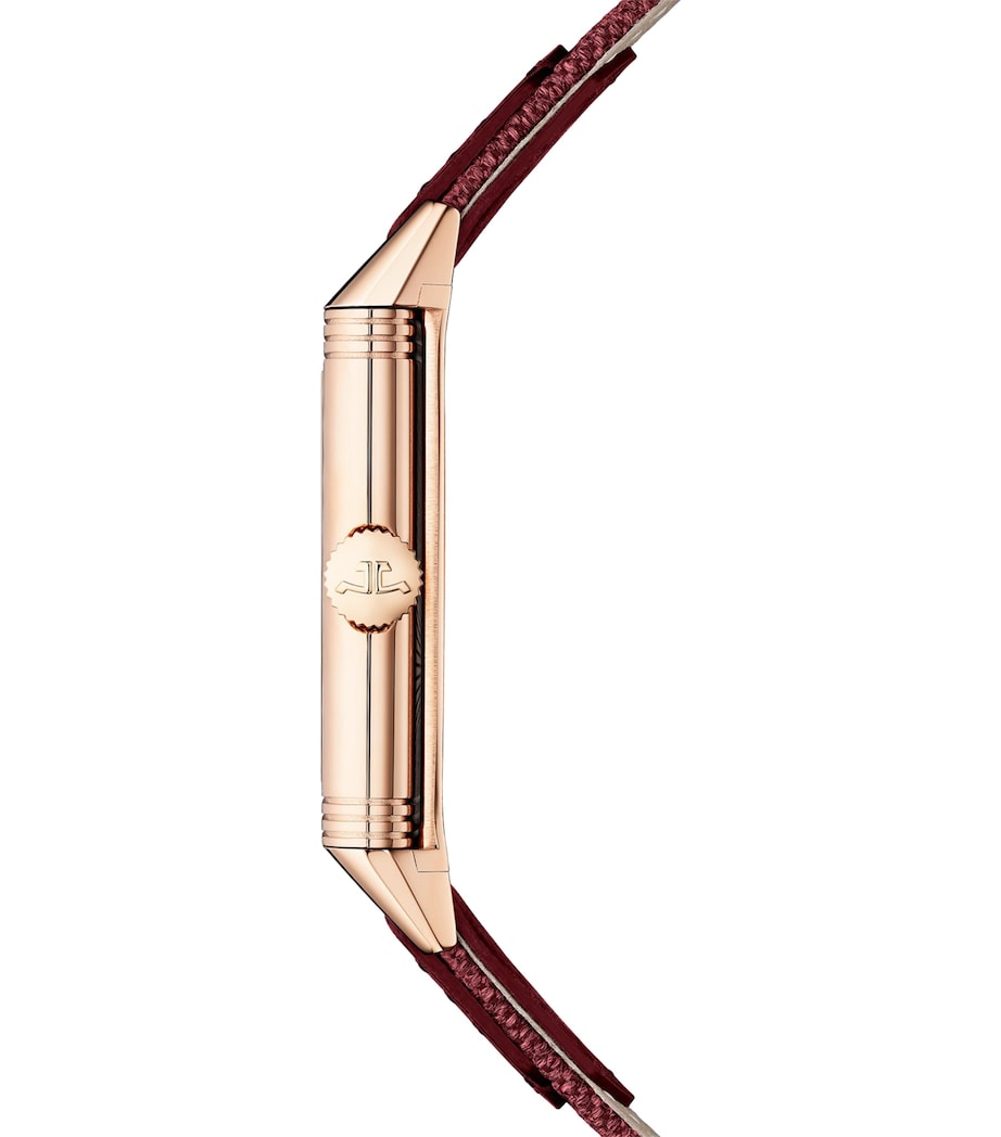 Rose Gold Reverso Tribute Small Seconds Watch 27.4mm