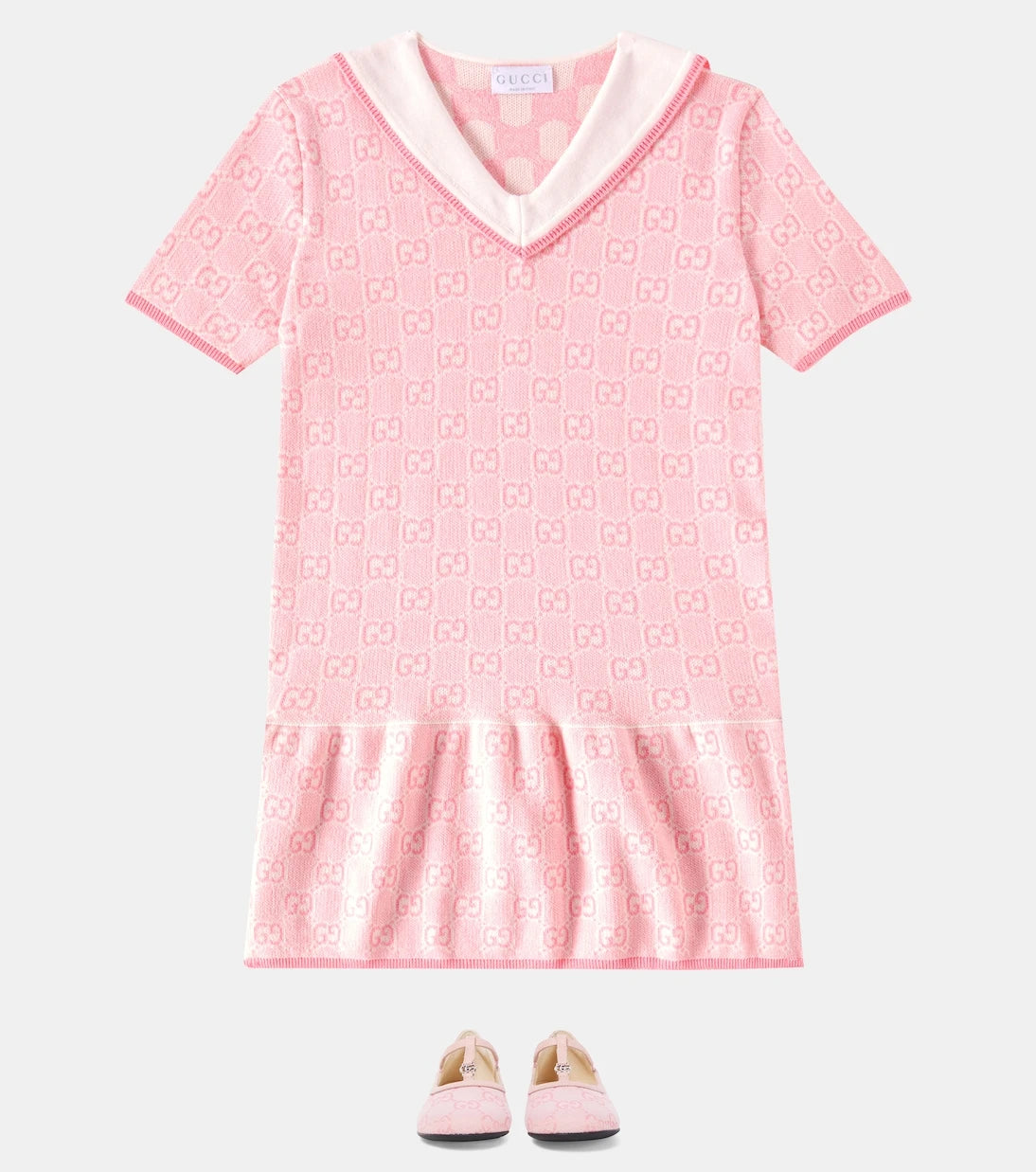 Gucci Kids - حذاء باليه GG Canvas