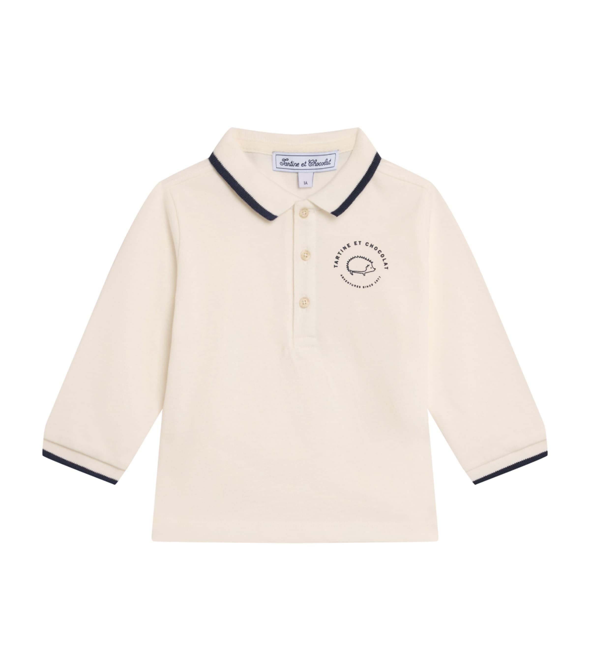 Tartine et Chocolat Cotton Embroidered Polo Shirt (3 Months-4 Years)