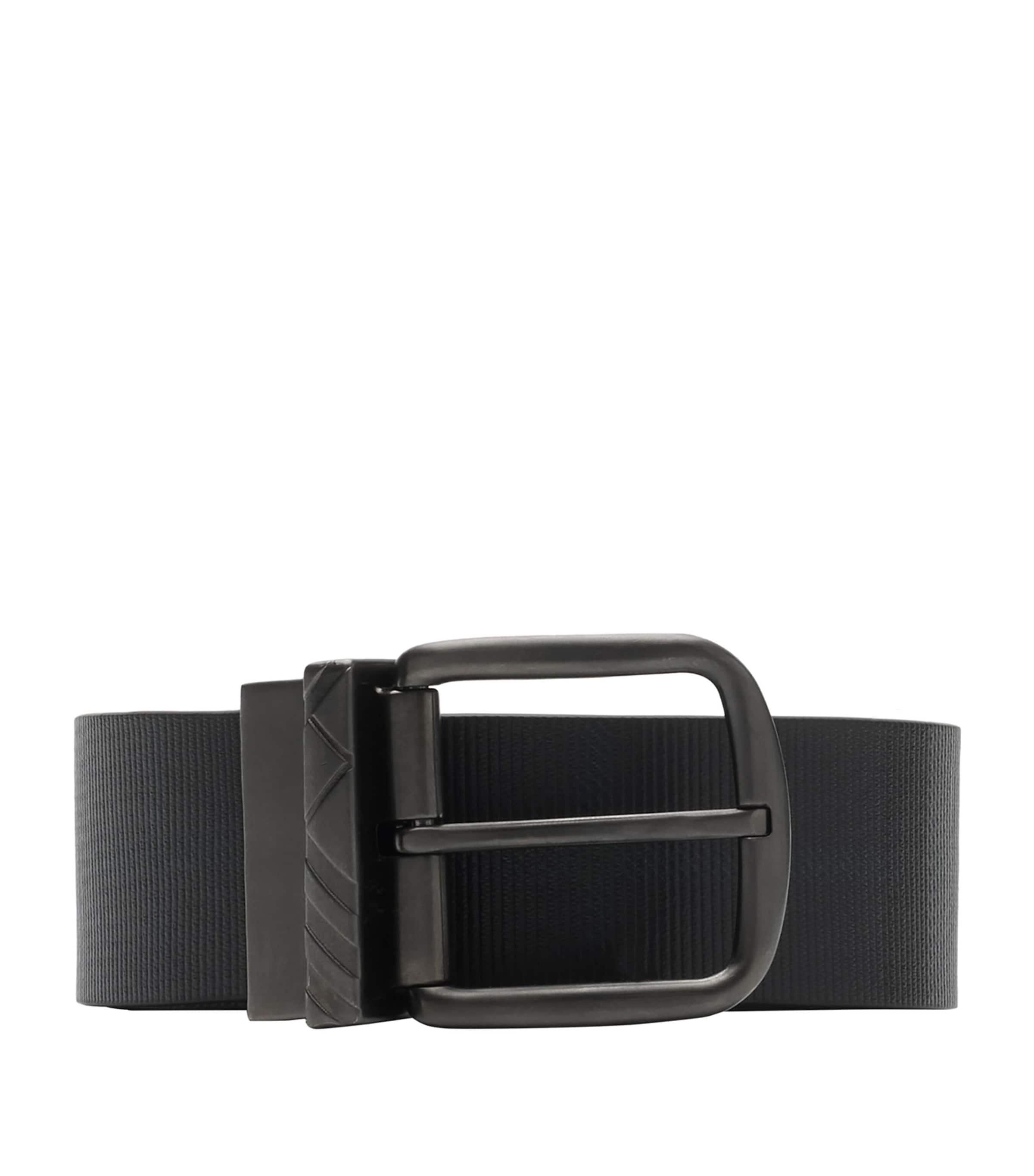 Leather Check Reversible Belt