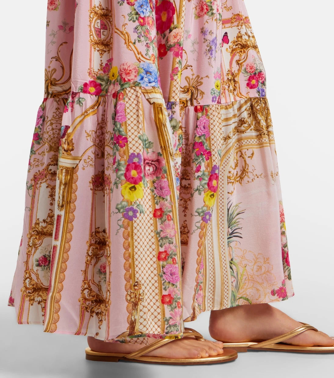 Camilla - Floral silk maxi dress