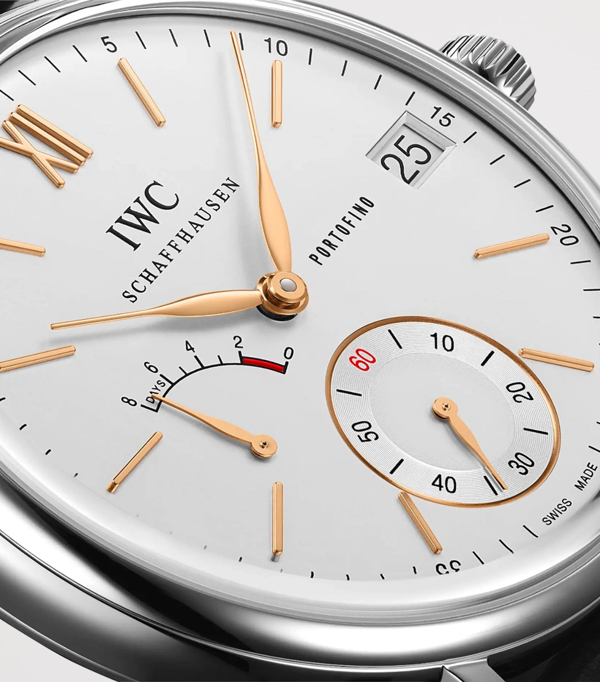 Stainless Steel Portofino Hand-Wound Watch 45mm