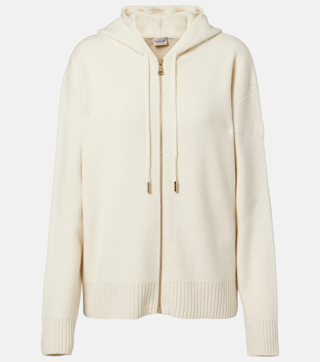 Moncler - Hooded wool and cashmere zip-up cardigan