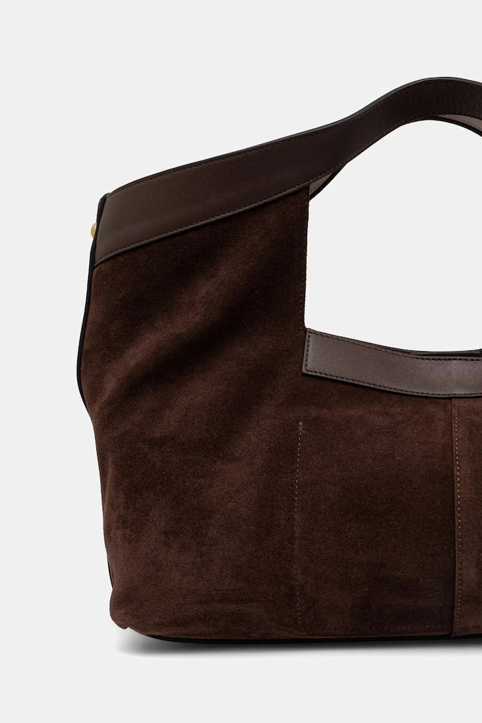 Twinset kadın süet alışveriş çantası