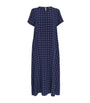 Weekend Max Mara Blue Silk Printed Maxi Dress