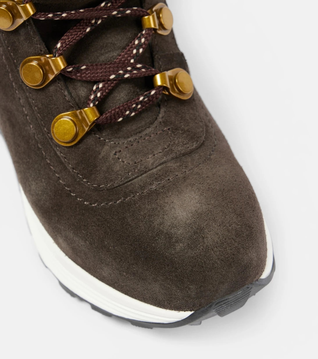 See By Chloé - Brett shearling-trimmed suede hiking boots