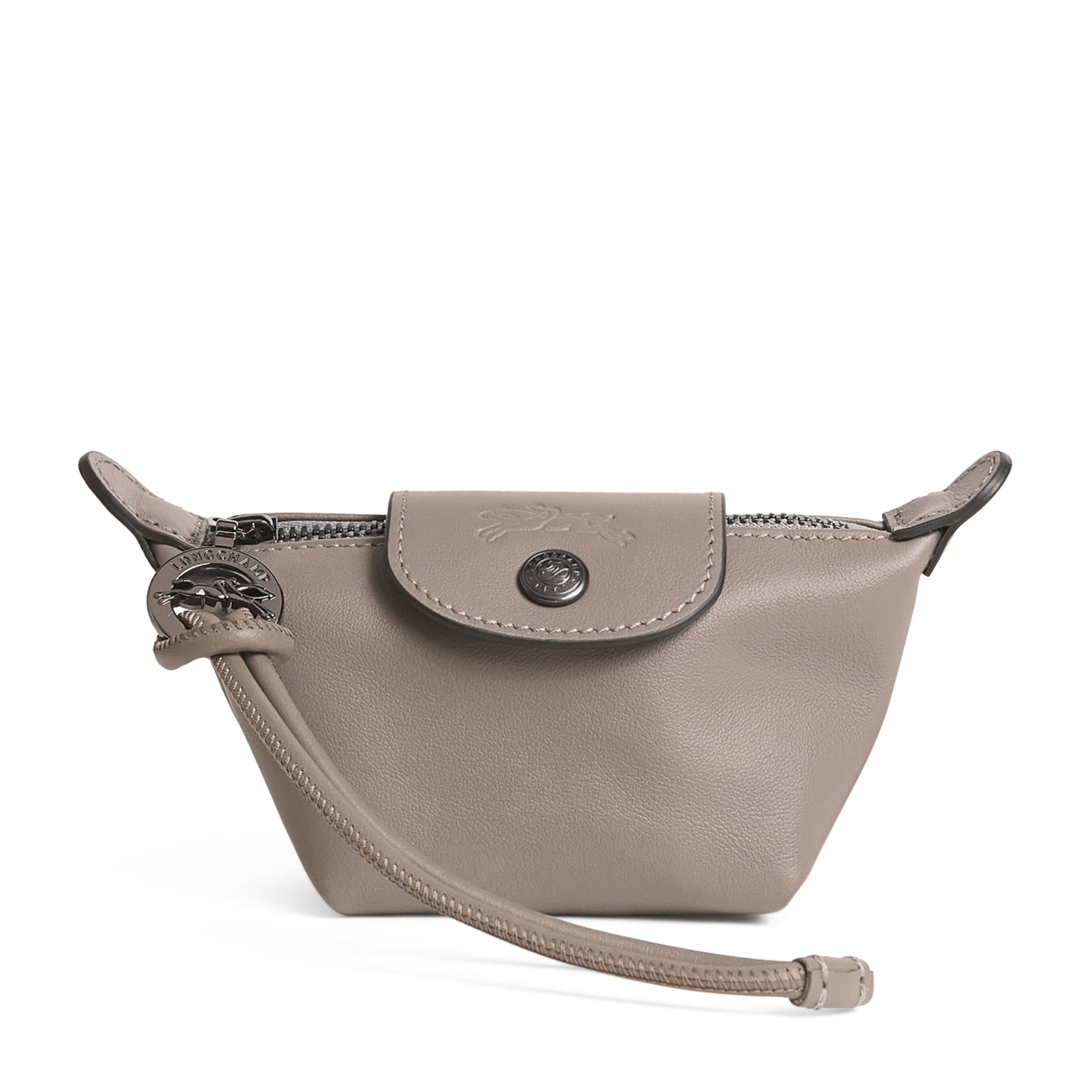 Longchamp Grey Leather Le Pliage Xtra Coin Purse